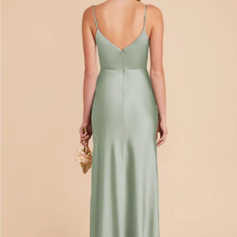 Birdy Grey Jay Matte Satin Dress Sage - Size L - Picture 3 of 4
